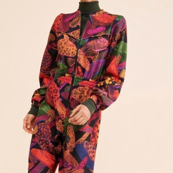 Farm Rio Leopard Mushroom Jumpsuit - Picture 13 of 13